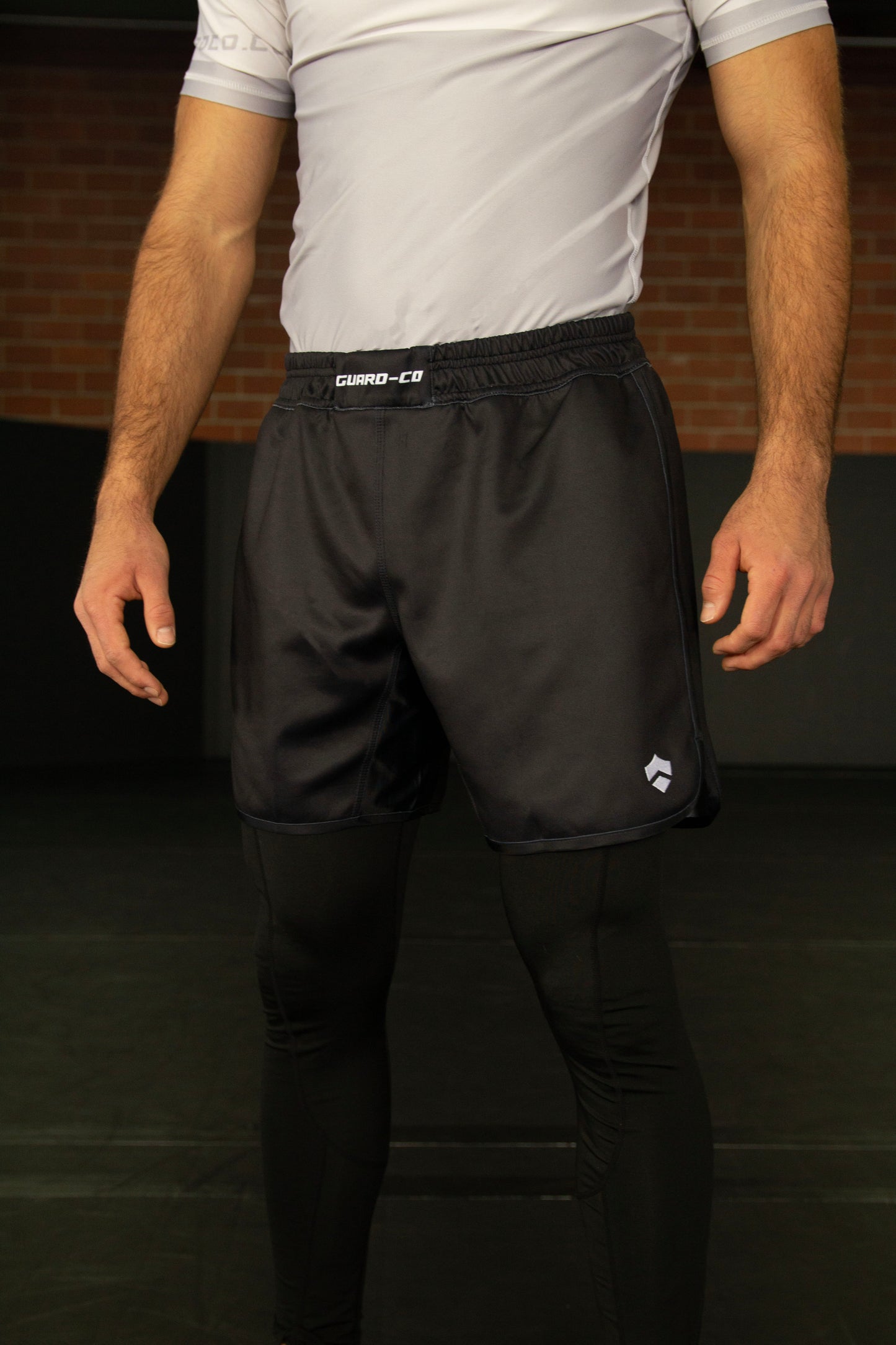 BLACK JERSEY SHORTS