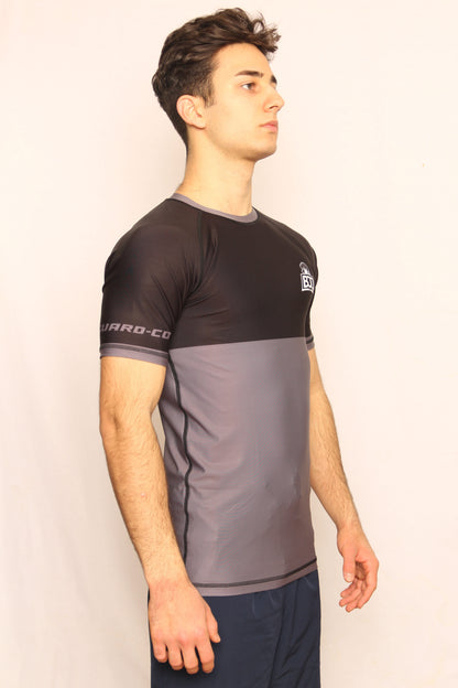 BLACK RANKED RASH GUARD