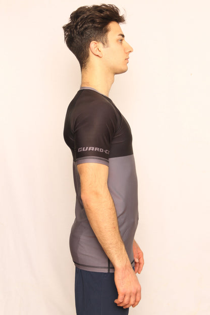 BLACK RANKED RASH GUARD