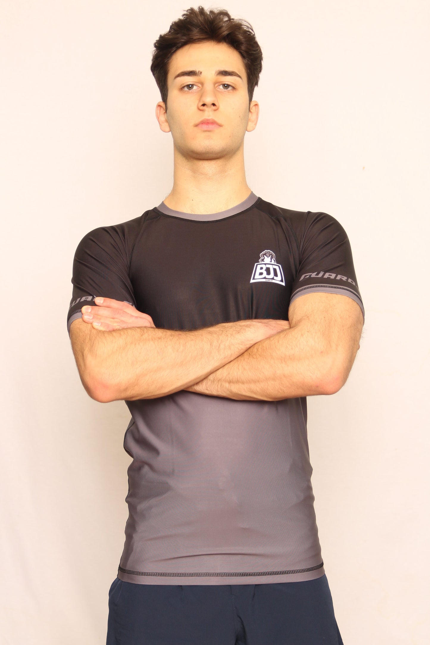 BLACK RANKED RASH GUARD