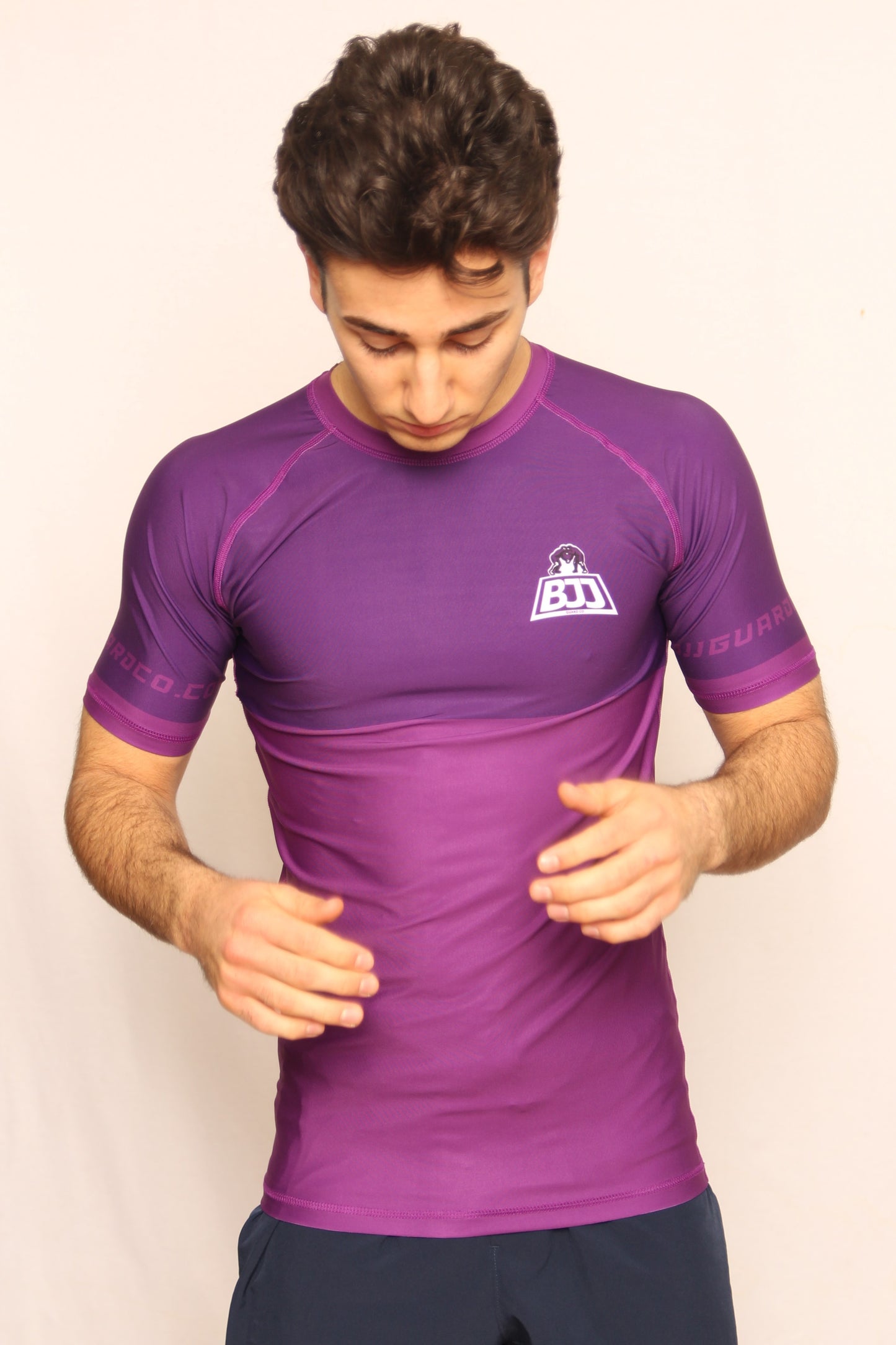 PURPLE RANKED RASH GUARD