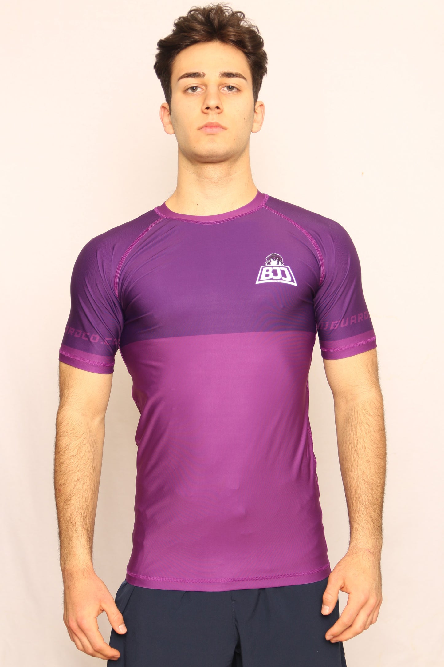 PURPLE RANKED RASH GUARD