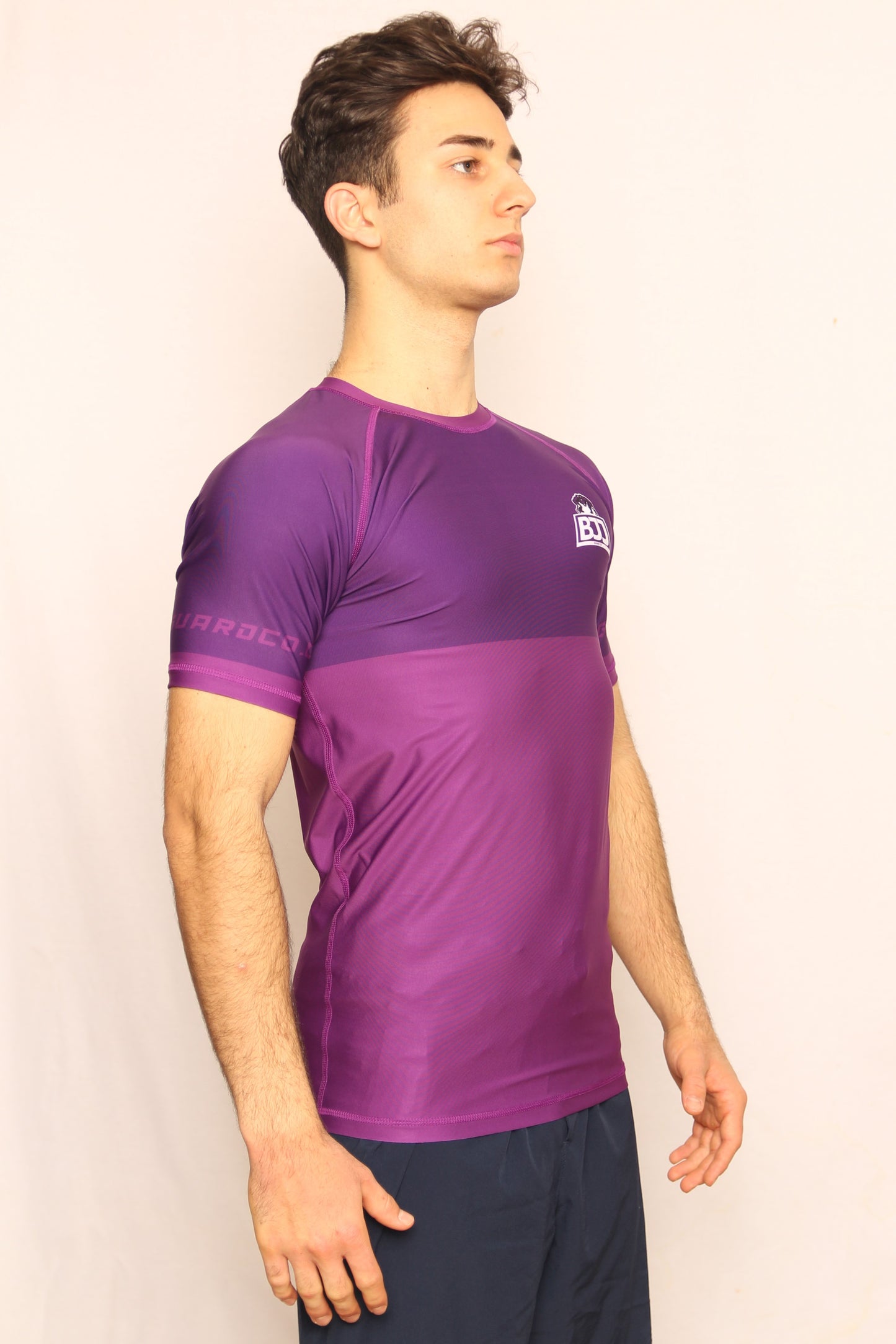 PURPLE RANKED RASH GUARD