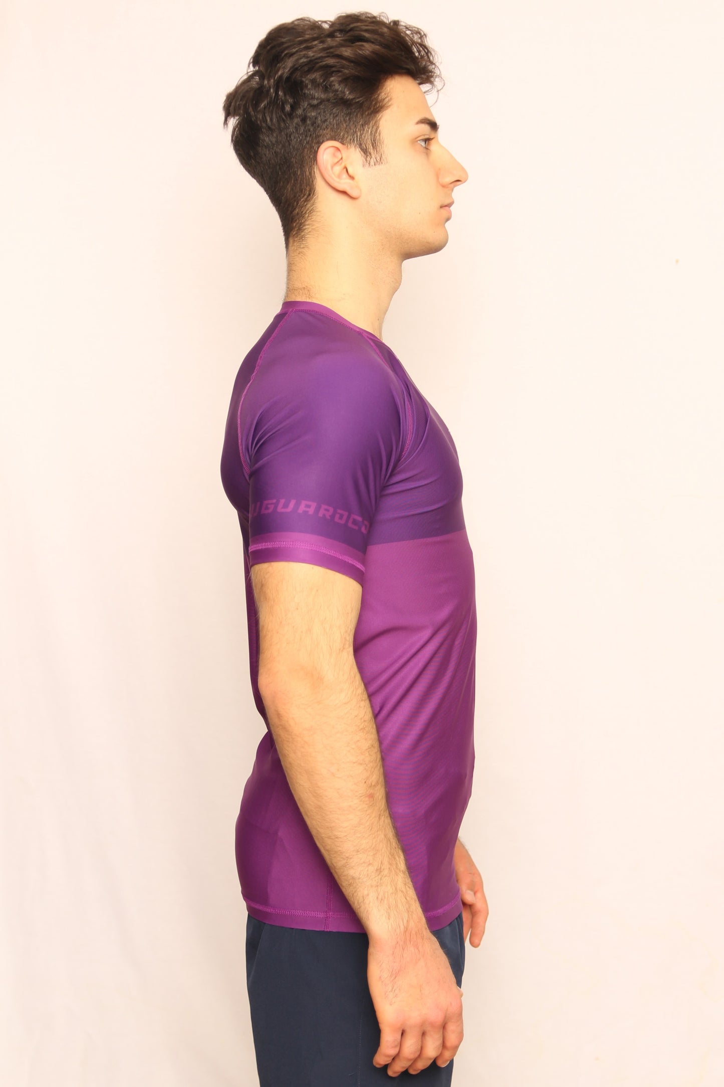 PURPLE RANKED RASH GUARD