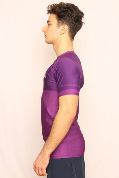 PURPLE RANKED RASH GUARD