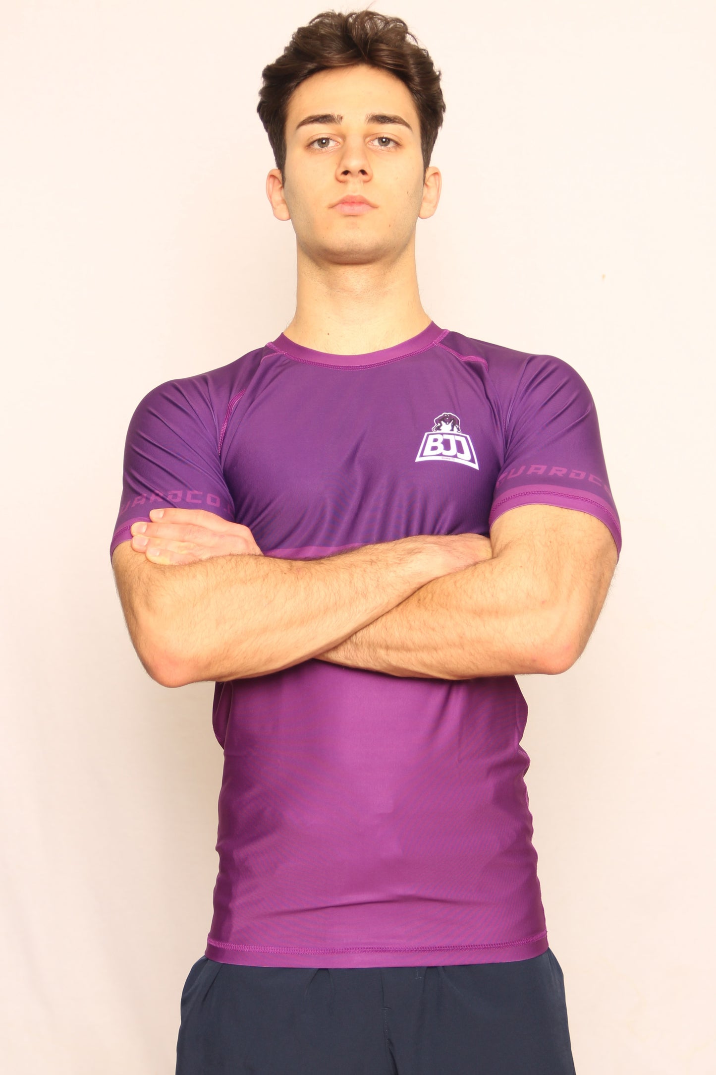 PURPLE RANKED RASH GUARD