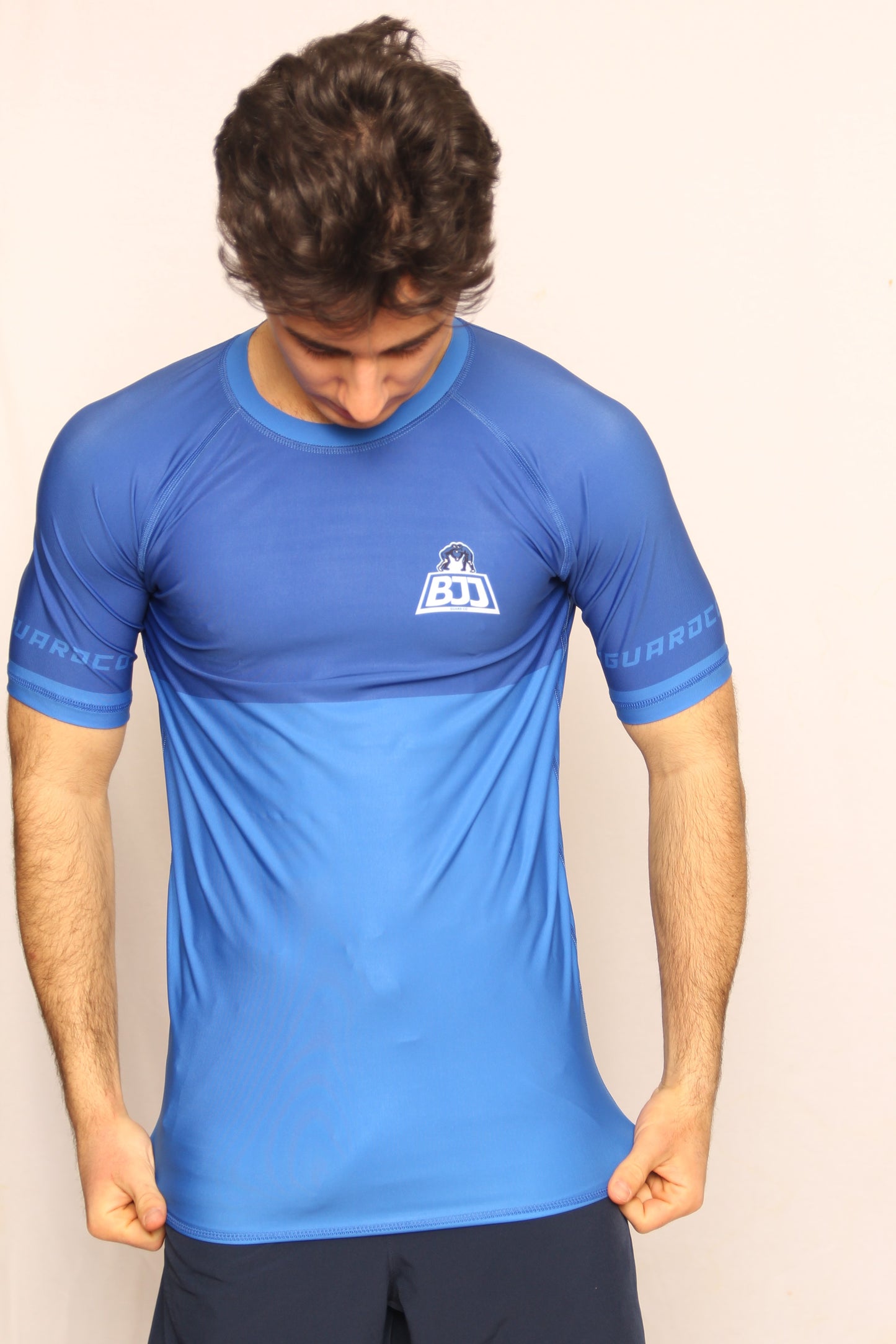 BLUE RANKED RASH GUARD