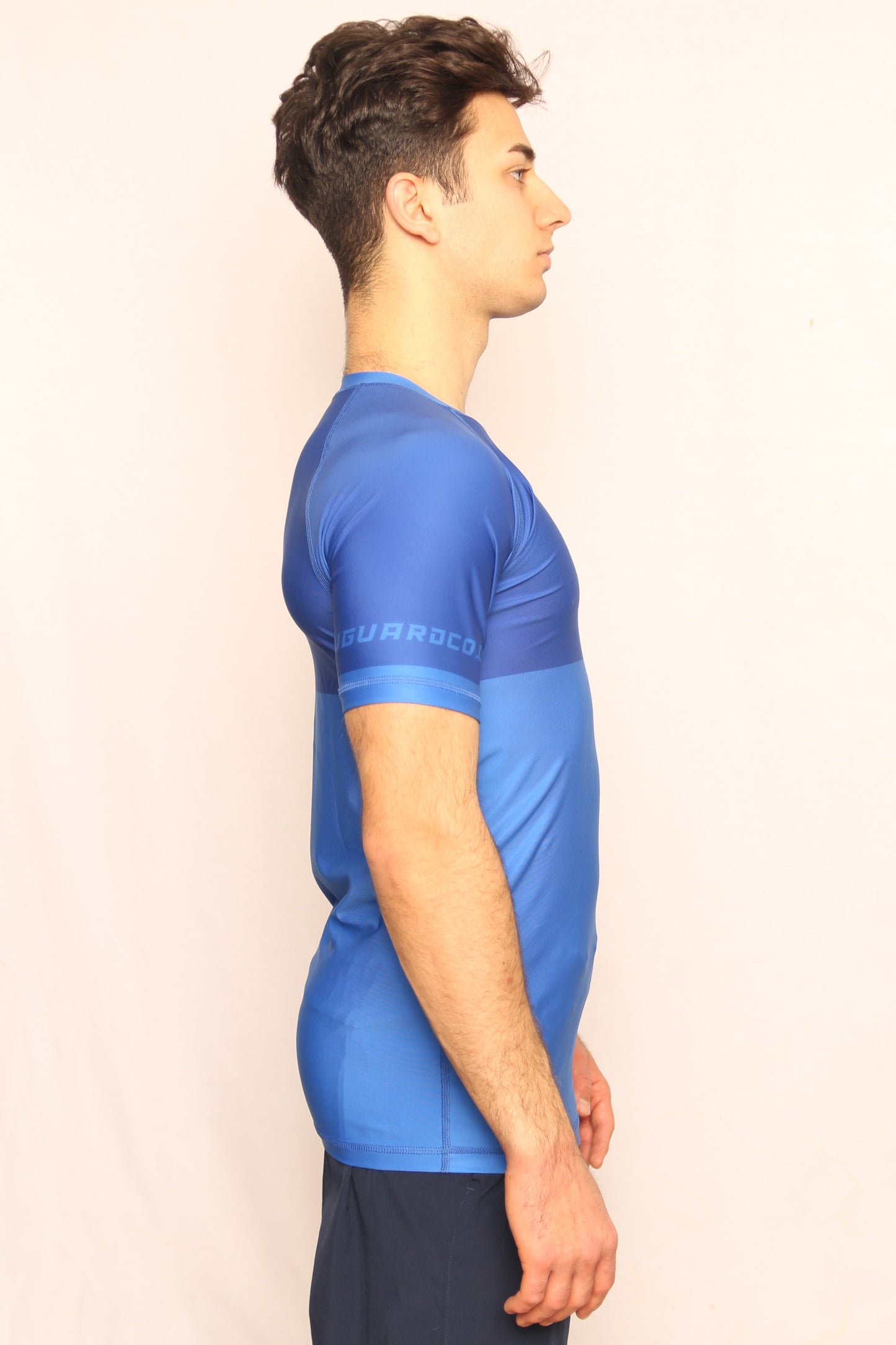 BLUE RANKED RASH GUARD