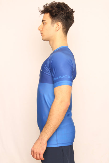 BLUE RANKED RASH GUARD