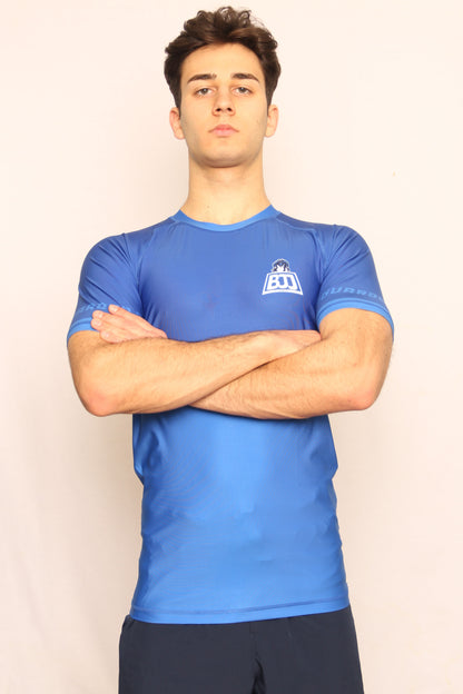 BLUE RANKED RASH GUARD