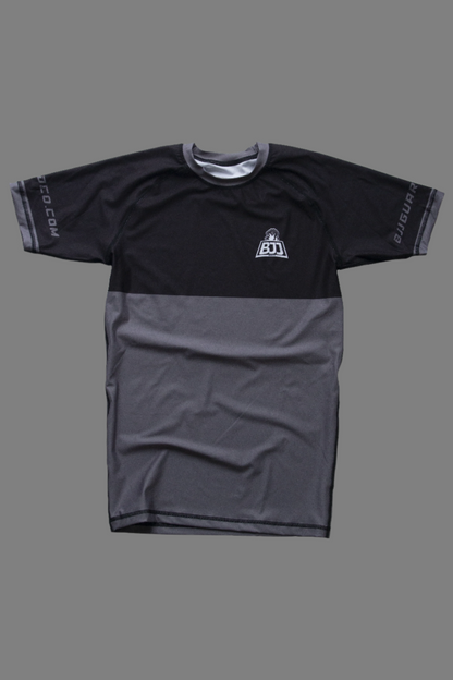 BLACK RANKED RASH GUARD